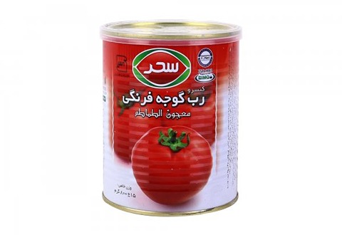قیمت خرید رب گوجه فرنگی سحر 800 گرمی + فروش ویژه